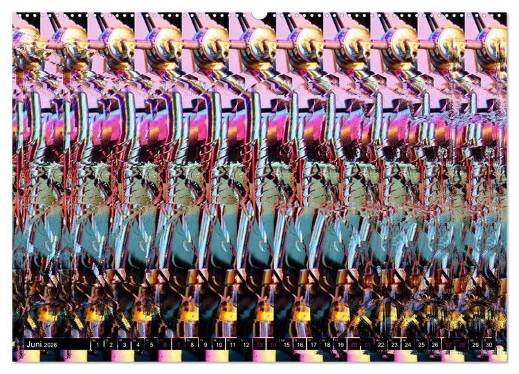 Produktbild: Magische Bilder - 3D Stereogramme (hochwertiger Premium Wandkalender 2026 DIN A2 quer), Kunstdruck in Hochglanz