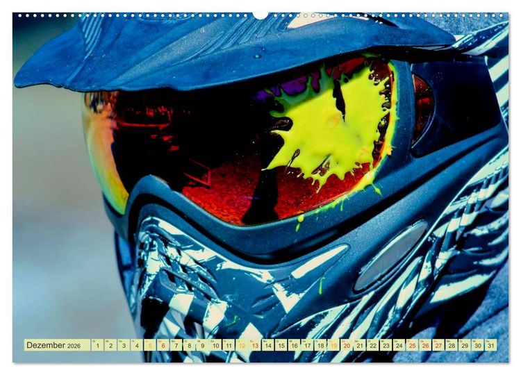 Produktbild: Paintball - so cool (Wandkalender 2026 DIN A2 quer), CALVENDO Monatskalender