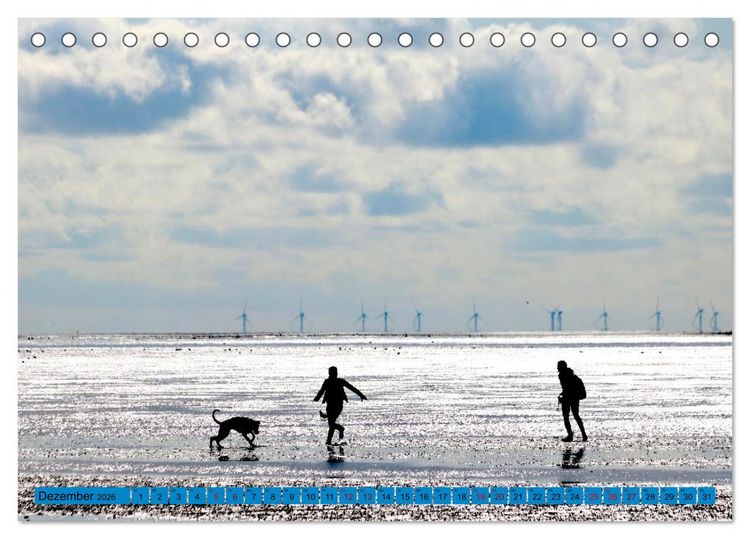 Produktbild: Cuxland, Urlaubsgl&uuml;ck zwischen Nordsee und Elbe (Tischkalender 2026 DIN A5 quer), CALVENDO Monatskalender