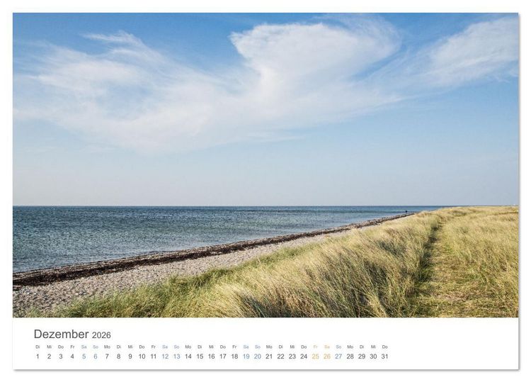 Produktbild: Die Sonneninsel Fehmarn (Tischkalender 2026 DIN A5 quer), CALVENDO Monatskalender