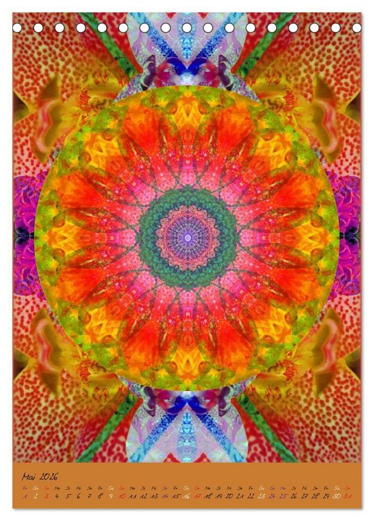 Produktbild: Mandala Energien (Tischkalender 2026 DIN A5 hoch), CALVENDO Monatskalender