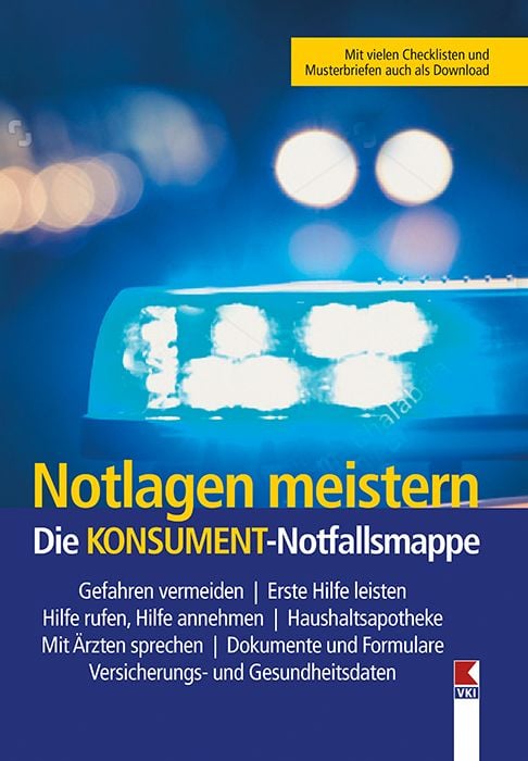 Produktbild: Notlagen meistern. Die KONSUMENT-Notfallsmappe
