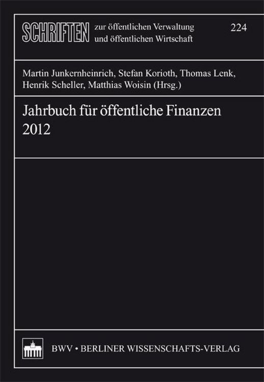 Produktbild: Jahrbuch f&uuml;r &ouml;ffentliche Finanzen (2012)