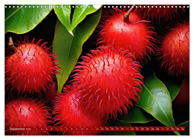 Produktbild: ROT - Gem&uuml;se und Obst - Voller Power (Wandkalender 2026 DIN A3 quer), CALVENDO Monatskalender