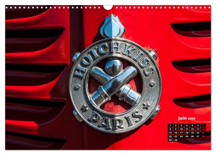Produktbild: V&Eacute;HICULES de POMPIERS VINTAGE (Calendrier mural 2026 DIN A3 vertical), CALVENDO calendrier mensuel