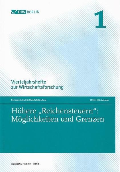Produktbild: H&ouml;here "Reichensteuern": M&ouml;glichkeiten und Grenzen.