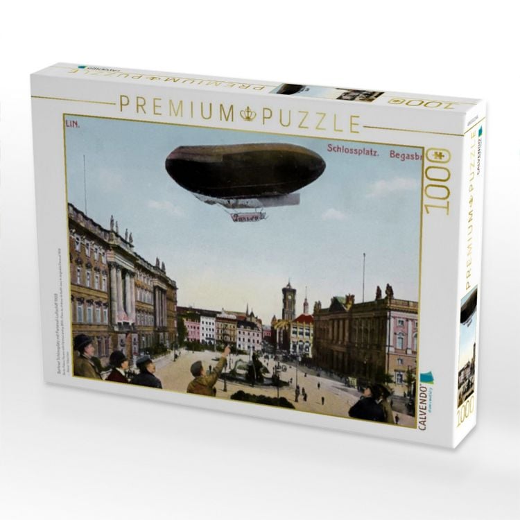 Produktbild: CALVENDO Puzzle Berliner Schlossplatz mit Parseval-Luftschiff 1909 | 1000 Teile Lege-Gr&ouml;&szlig;e 64x48cm Foto-Puzzle f&uuml;r gl&uuml;ckliche Stunden