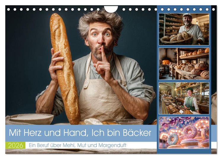 Produktbild: Mit Herz und Hand, Ich bin B&auml;cker (Wandkalender 2026 DIN A4 quer), CALVENDO Monatskalender