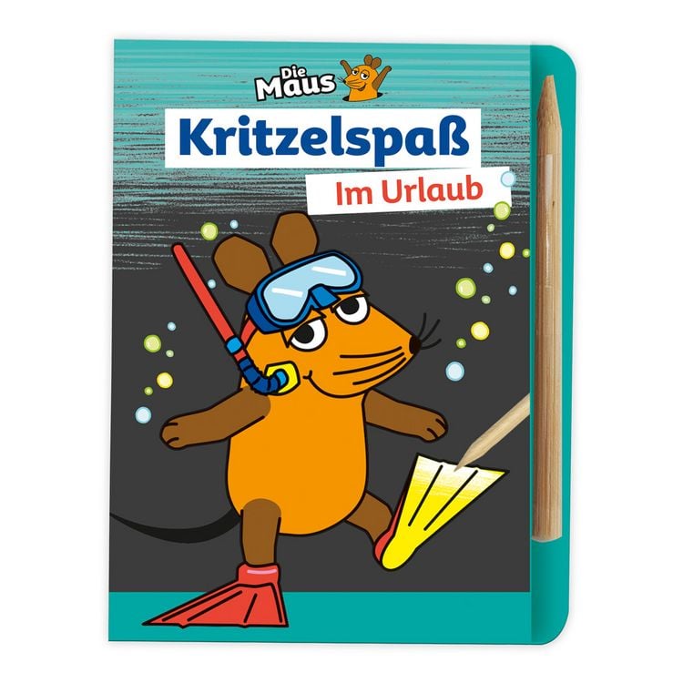 Produktbild: Tr&ouml;tsch Die Maus Mini-Kratzblock Kritzelspa&szlig; Im Urlaub