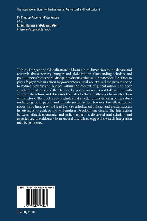 Produktbild: Ethics, Hunger and Globalization