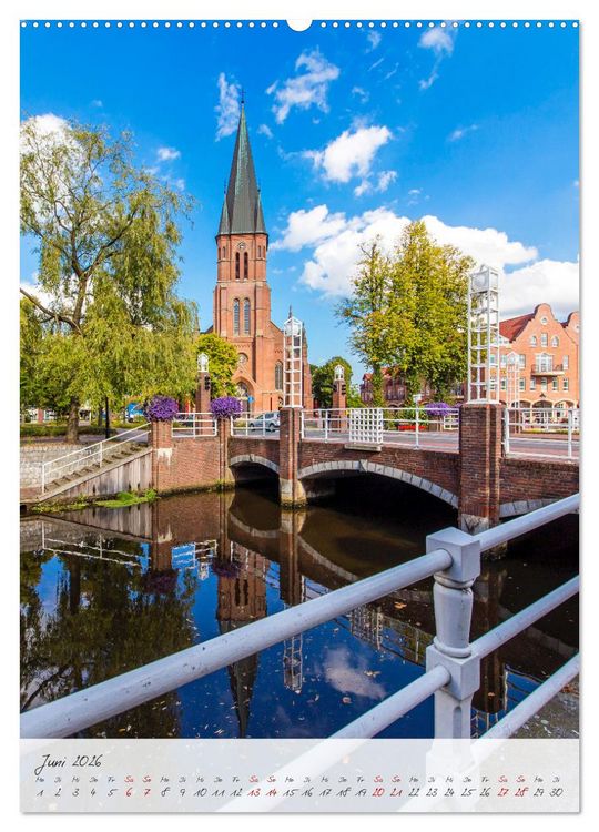 Produktbild: Papenburg. L&auml;ngste Fehnkolonie Deutschlands (Wandkalender 2026 DIN A2 hoch), CALVENDO Monatskalender