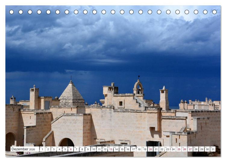 Produktbild: Apulien - Eine Reise zu Italiens Stiefelabsatz (Tischkalender 2026 DIN A5 quer), CALVENDO Monatskalender