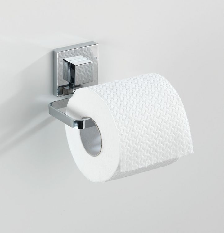 Produktbild: Vacuum-Loc&reg; Edelstahl Toilettenpapierhalter Mod. Quadro, Befestigen ohne bohren