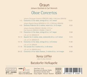 Produktbild: Graun Oboe Concertos: Loffler