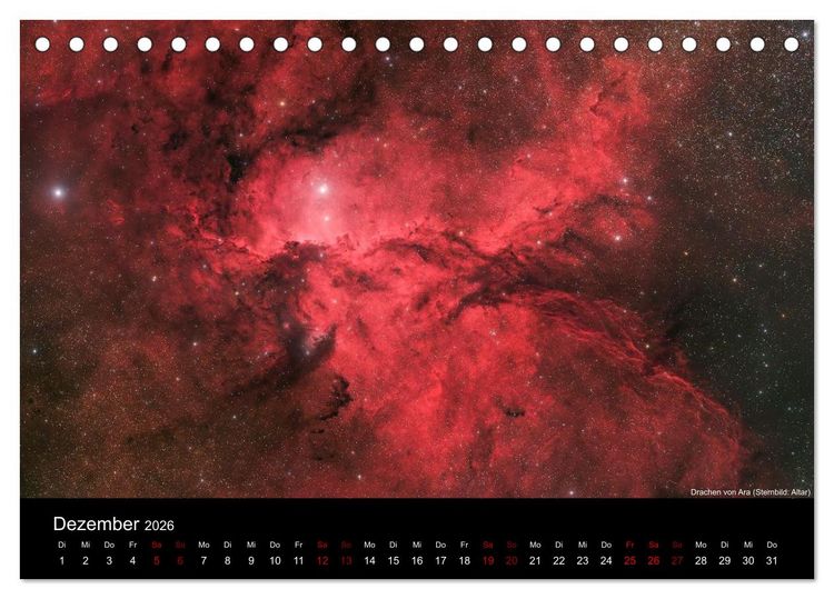Produktbild: Deep Sky Fotografie (Tischkalender 2026 DIN A5 quer), CALVENDO Monatskalender
