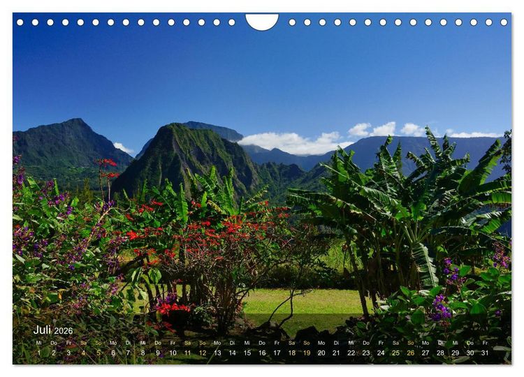 Produktbild: La Reunion - Traumhafte K&uuml;sten und Hochgebirge (Wandkalender 2026 DIN A4 quer), CALVENDO Monatskalender
