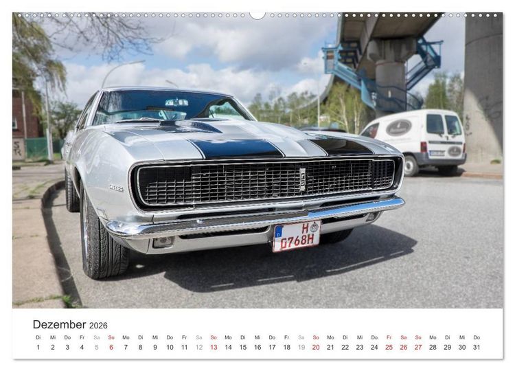 Produktbild: Amerikanische Oldtimer - Vintage US Cars auf Hamburgs Stra&szlig;en (hochwertiger Premium Wandkalender 2026 DIN A2 quer), Kunstdruck in Hochglanz