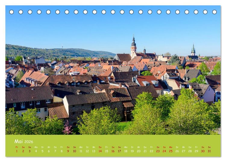 Produktbild: Durlach, das Stadtbild in 12 Impressionen (Tischkalender 2026 DIN A5 quer), CALVENDO Monatskalender