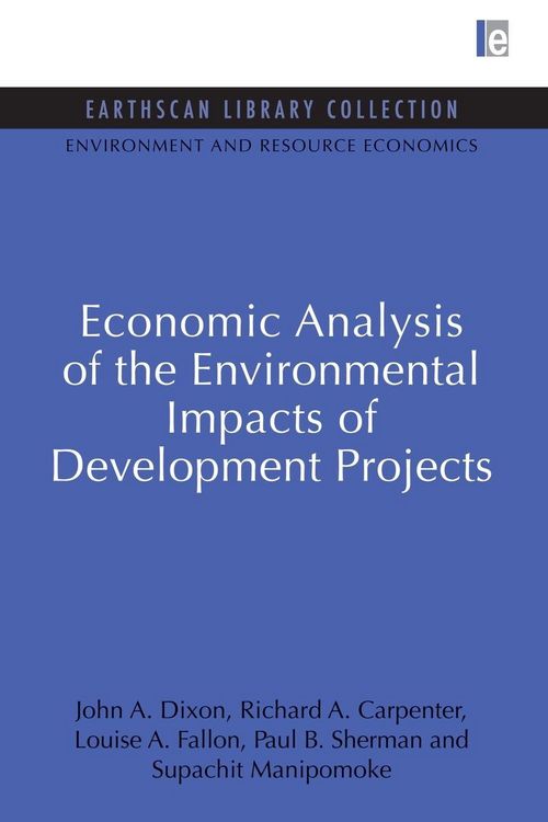 Produktbild: Economic Analysis of the Environmental Impacts of Development Projects