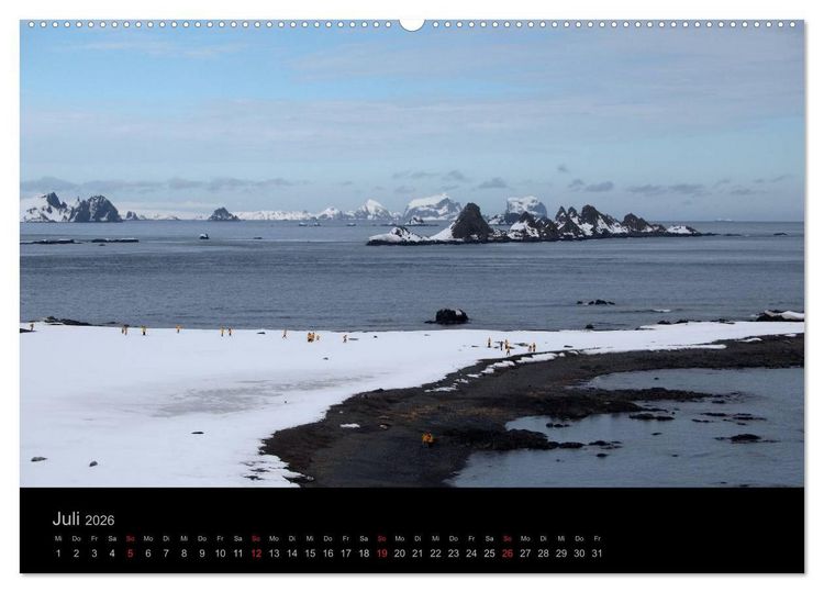 Produktbild: Antarktische Impressionen (Wandkalender 2026 DIN A2 quer), CALVENDO Monatskalender