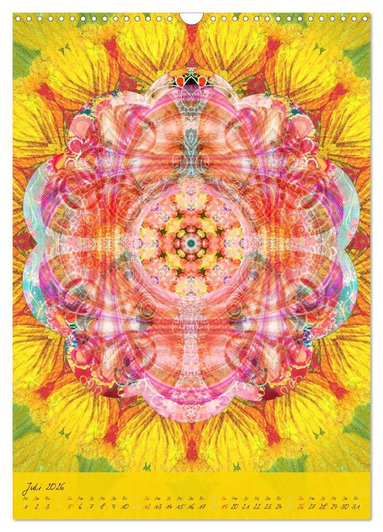 Produktbild: FLORALE MANDALAS (Wandkalender 2026 DIN A3 hoch), CALVENDO Monatskalender