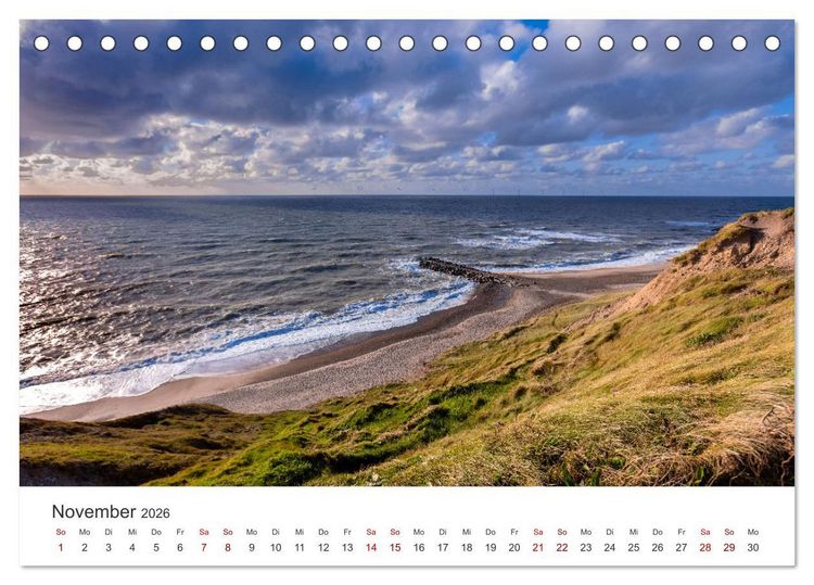 Produktbild: D&auml;nemarks Nordseezauber (Tischkalender 2026 DIN A5 quer), CALVENDO Monatskalender
