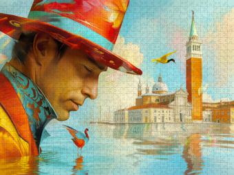Produktbild: CALVENDO Puzzle Surrealistisches Venedig | 1000 Teile Lege-Gr&ouml;&szlig;e 64x48cm Foto-Puzzle f&uuml;r gl&uuml;ckliche Stunden