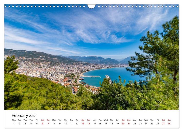 Produktbild: TURKISH RIVIERA Ancient echoes and azure coasts (Wall Calendar 2027 DIN A3 landscape), CALVENDO 12 Month Wall Calendar
