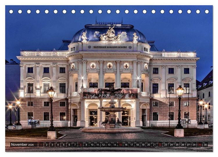 Produktbild: Donaumetropole Bratislava (Tischkalender 2026 DIN A5 quer), CALVENDO Monatskalender