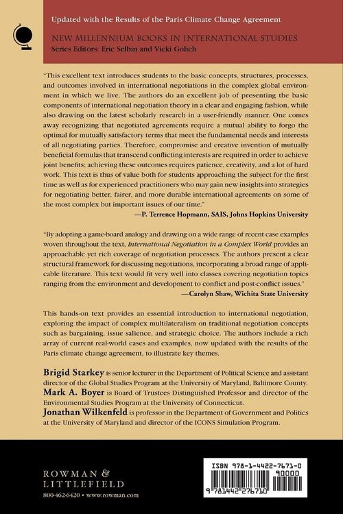 Produktbild: International Negotiation in a Complex World