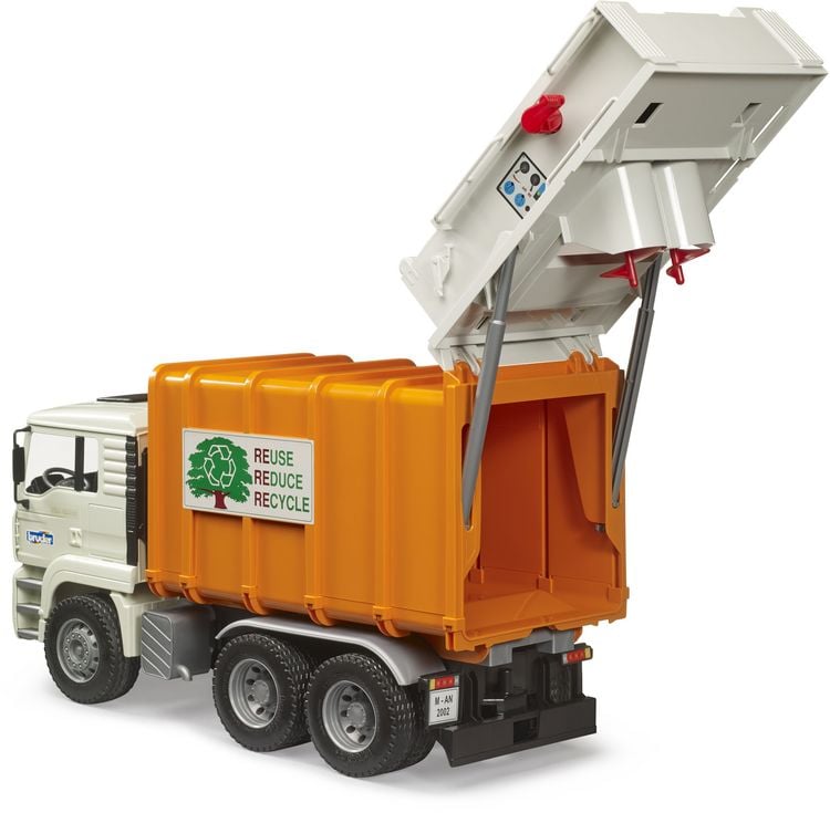 Produktbild: Bruder MAN TGA Hecklader M&uuml;ll-LKW Fertigmodell Baufahrzeug Modell