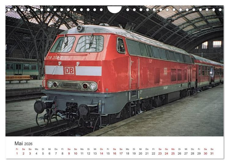 Produktbild: Deutsche Diesellokomotiven (Wandkalender 2026 DIN A4 quer), CALVENDO Monatskalender