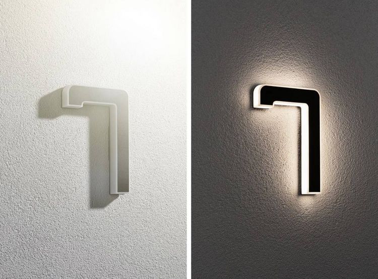 Produktbild: Paulmann 79848 Solar-Hausnummernleuchte 0.20W Warmwei&szlig; Schwarz