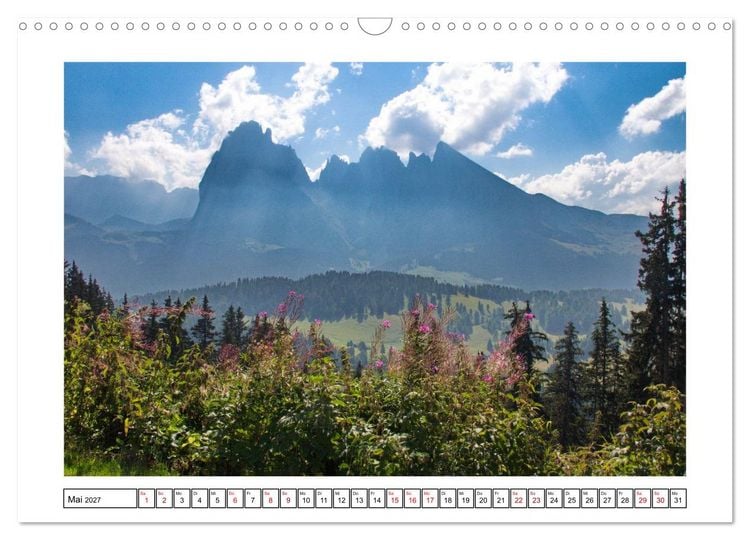 Produktbild: &Uuml;ber dem Gr&ouml;dnertal (Wandkalender 2027 DIN A3 quer), CALVENDO Monatskalender