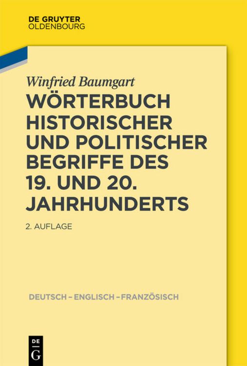 Produktbild: W&ouml;rterbuch historischer und politischer Begriffe des 19. und 20. Jahrhunderts