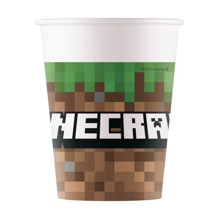 Produktbild: Pappbecher MINECRAFT 200ml 8 St&uuml;ck