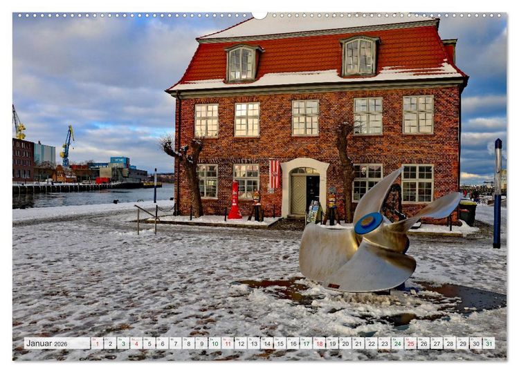 Produktbild: Wismar &ndash; Eine Hansestadt mit Charme (hochwertiger Premium Wandkalender 2026 DIN A2 quer), Kunstdruck in Hochglanz