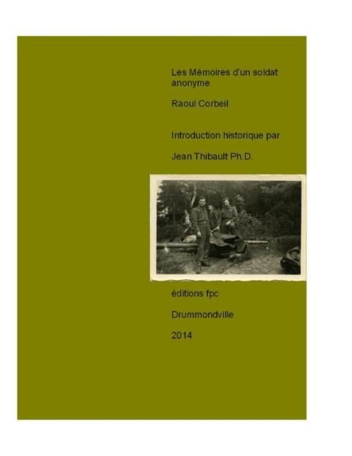 Produktbild: Les Memoires d'un soldat anonyme