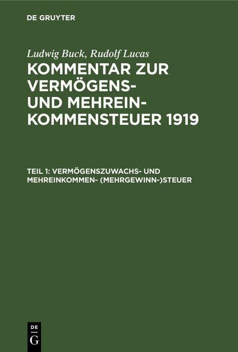 Produktbild: Verm&ouml;genszuwachs- und Mehreinkommen- (Mehrgewinn-)steuer