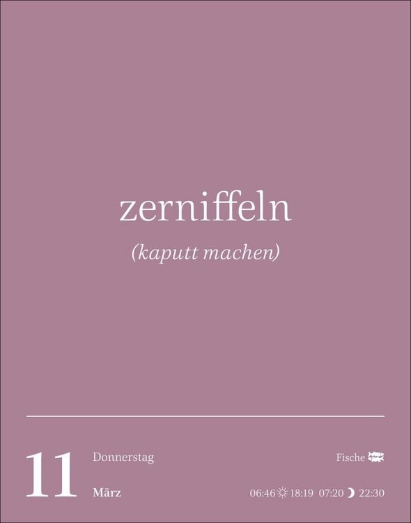 Produktbild: Duden Vergessene Wortsch&auml;tze Tagesabrei&szlig;kalender 2027