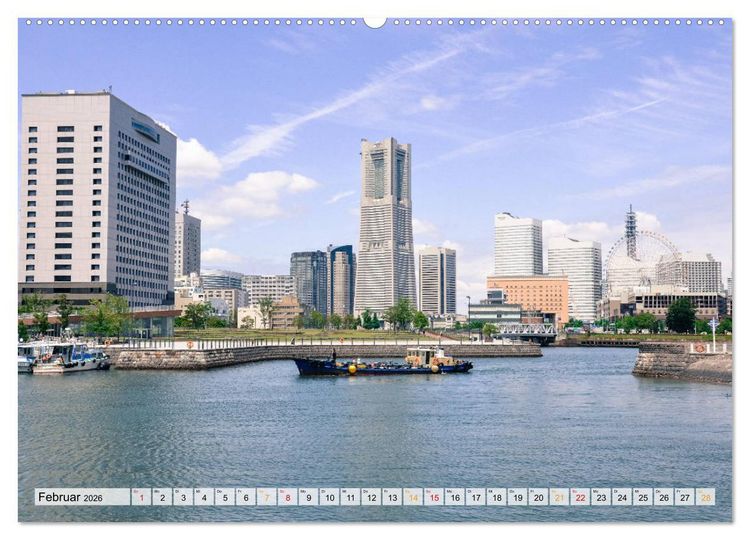 Produktbild: Japan - Tokio, Yokohama, Nagasaki (hochwertiger Premium Wandkalender 2026 DIN A2 quer), Kunstdruck in Hochglanz