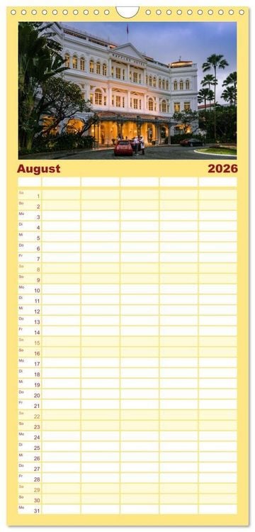 Produktbild: Familienplaner 2026 - Singapur: Zwischen Wolkenkratzern und Superb&auml;umen mit 5 Spalten (Wandkalender, 21 x 45 cm) CALVENDO