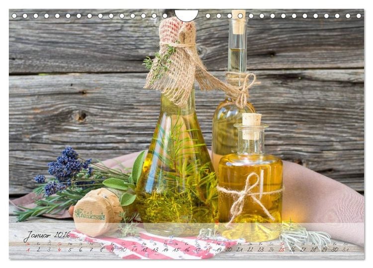 Produktbild: Mit frischen Kr&auml;utern gesund durch das Jahr (Wandkalender 2026 DIN A4 quer), CALVENDO Monatskalender