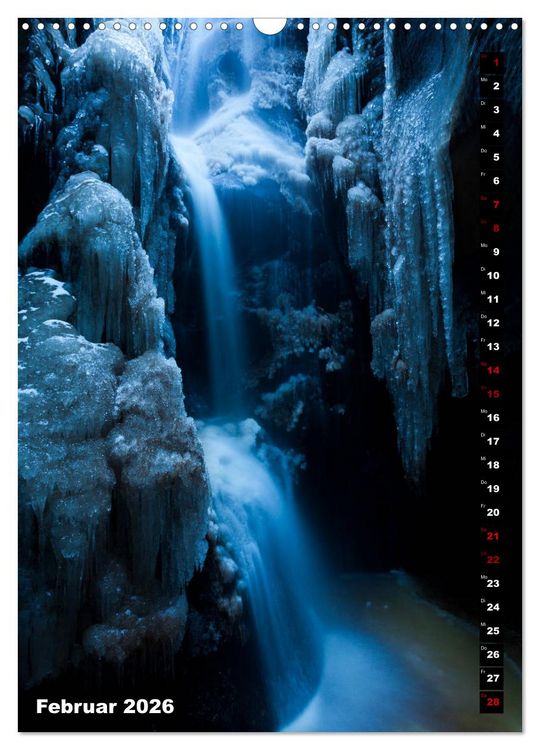Produktbild: Wasserf&auml;lle. Beindruckende Schauspiele der Natur (Wandkalender 2026 DIN A3 hoch), CALVENDO Monatskalender