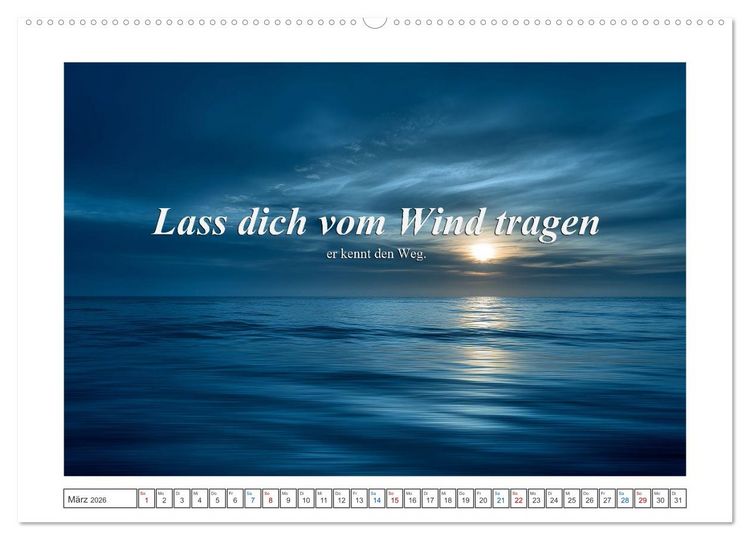 Produktbild: Frei wie das Meer (hochwertiger Premium Wandkalender 2026 DIN A2 quer), Kunstdruck in Hochglanz