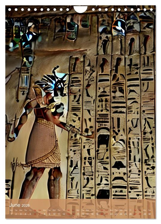 Produktbild: Ancient Egypt - Digital Artwork created by Artificial Intelligence (Wall Calendar 2026 DIN A4 portrait), CALVENDO 12 Month Wall Calendar