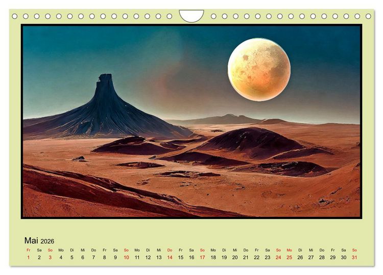 Produktbild: Der Zauber fremder Welten (Wandkalender 2026 DIN A4 quer), CALVENDO Monatskalender