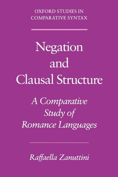 Produktbild: Negation and Clausal Structure