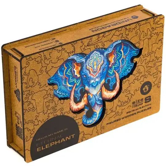 Produktbild: Eternal Elephant, 25 x 19 cm, 102 Teile, Holz-Puzzle