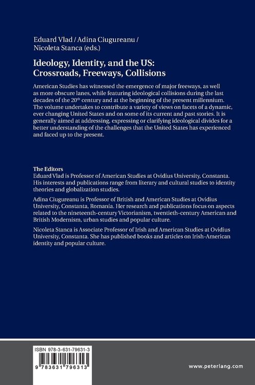 Produktbild: Ideology, Identity, and the US: Crossroads, Freeways, Collisions